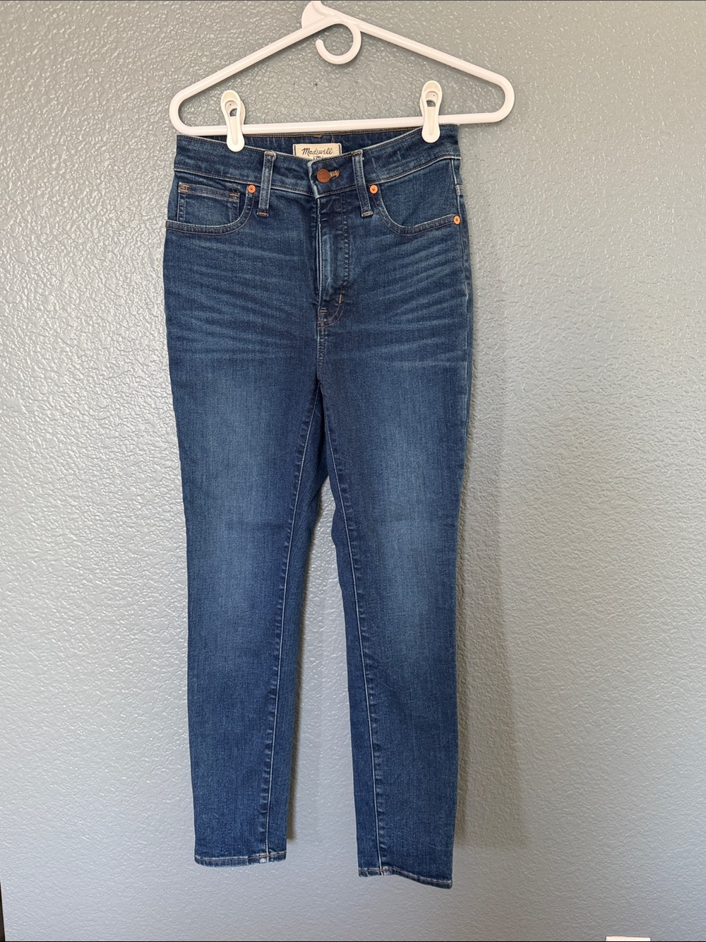 Madewell Curvy High-Rise Skinny Jeans - Dark Blue Wash size 26